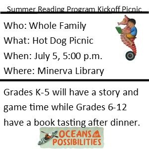 Summer Reading Program Kickoff Picnic @ Minerva Library